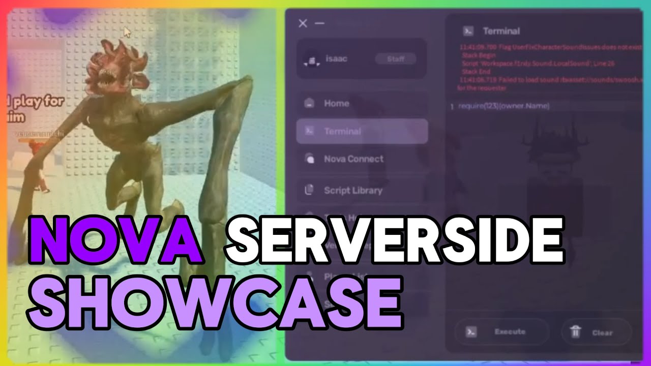 FREE ROBLOX SERVERSIDE | Nova Serverside | #1 Roblox Serverside Showcase - FE Byfron Bypass Executor