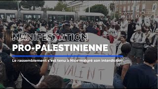 Les images de la manifestation pro-palestinienne à Nice