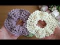 توكة شعر كروشيه عملية وسهلة جدا Crochet Crochet Stitches
