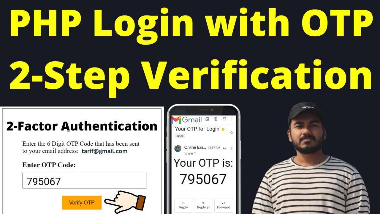 Two Factor Authentication using PHP MySQL | 2-Step Verification in PHP | PHP Login OTP Verification