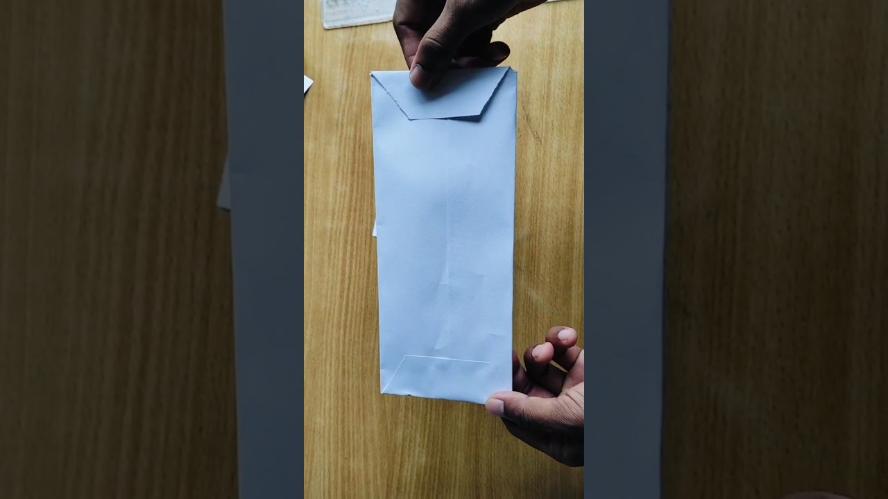 A4 paper envelope. #youtubeshorts #experiment #miniman - YouTube