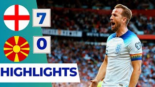 Highlights: England 7-0 North Macedonia in 2024 EURO Qualification