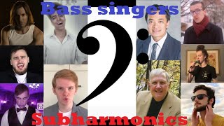 Subharmonic Bass Singers F#3 - G0 | Ultimate Compilation #3