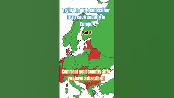 Trying to get a subscriber from each country in Europe Part 5