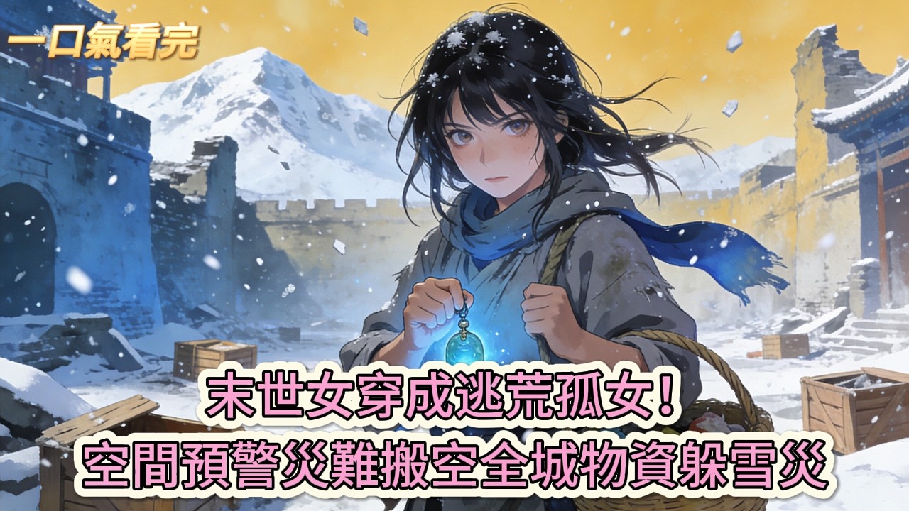 完结小说💕《穿越逃荒之帶着空間養萌娃》末世女穿成逃荒孤女！空間預警災難搬空全城物資躲雪災#推文 #小说 #悠悠书屋