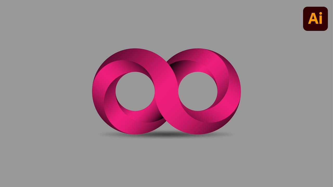 Infinity Logo Design In Adobe Illustrator | Urdu/Hindi Tutorial