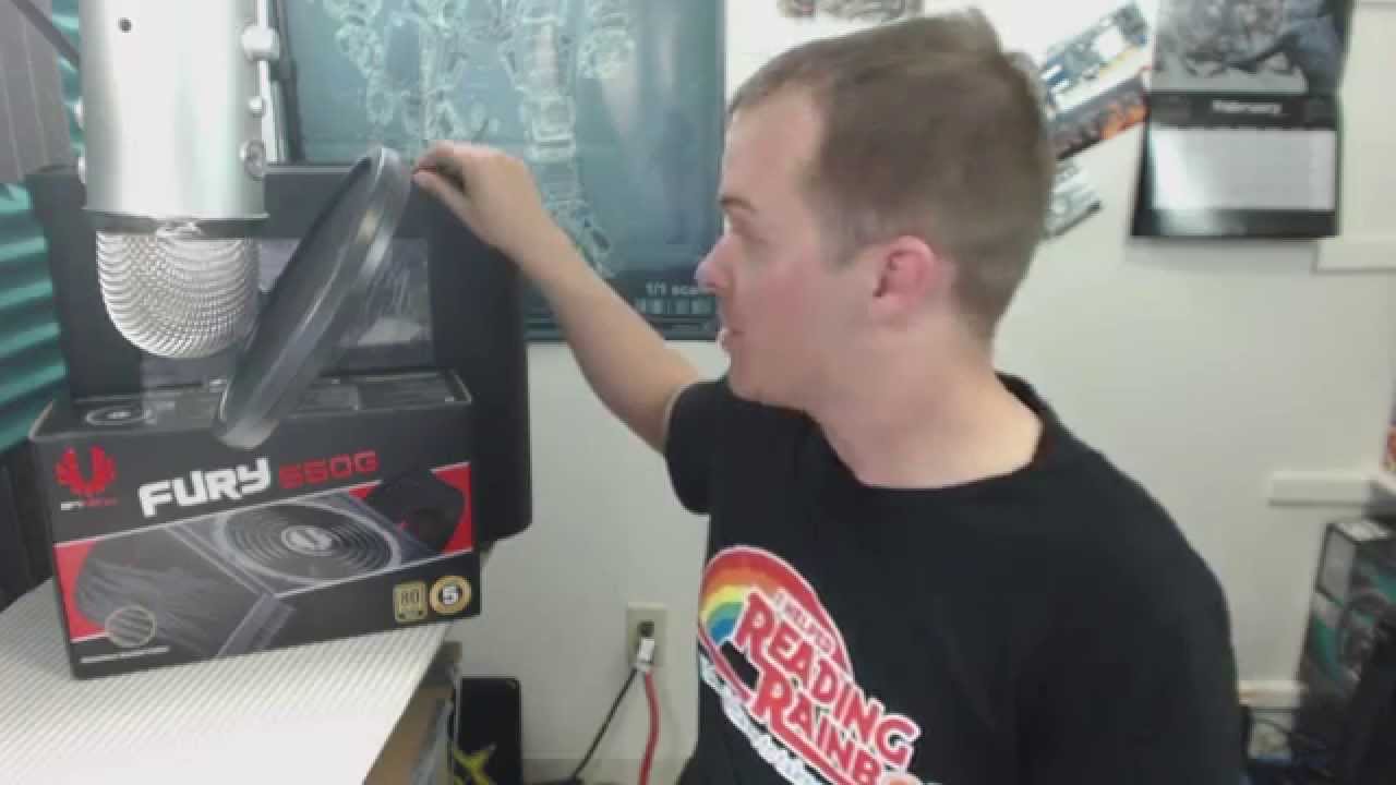 Bitfenix Fury 550G 80+ Fully Sleeved Power supply (unboxing)