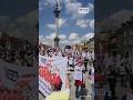 Protest związkowców w Warszawie