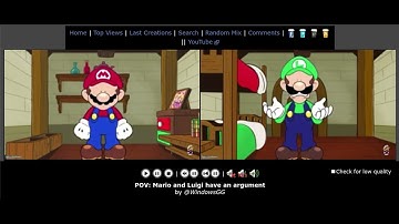 POV: Mario and Luigi have an argument