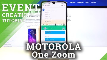 How to Add Event to Calendar in MOTOROLA One Zoom – Add Event / Notification