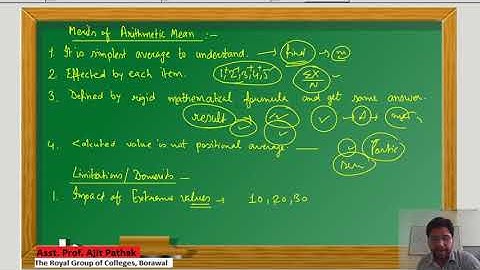Merits and Demerits of Arithmetic Mean