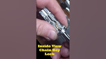 Inside View: Chain Key Lock #shorts #lockpicking #locksport #diy #engineering #security #puzzle