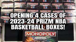 Opening 4 cases of 2023-24 Panini Prizm Monopoly Booster Boxes (Unboxing and Review) Wemby hunting
