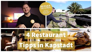 4 Restaurant Tipps rund um Kapstadt - Urlaub 2021 - Südafrika Urlaub