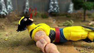 Hulk vs Wolverine stop motion￼!!! #stopmotion #actionfigures #marvelhulk #viral #animation