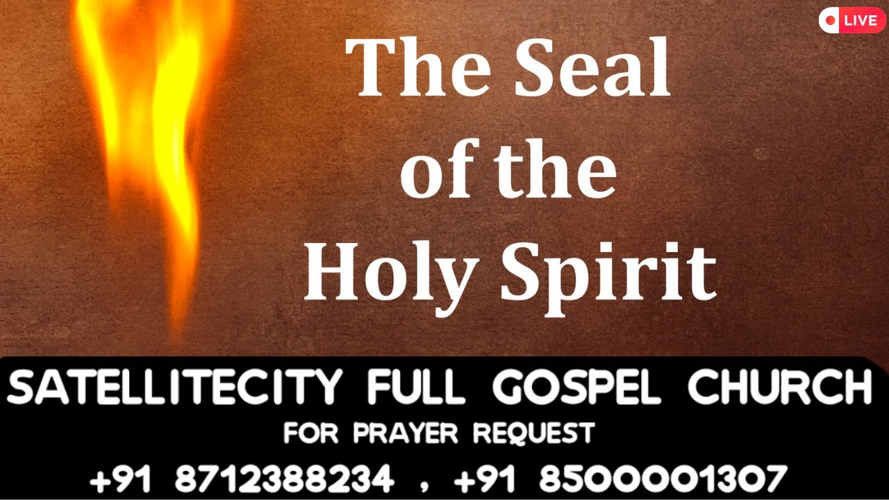 1 THE SEAL OF THE HOLY SPIRIT || MESSAGE BY || PASTOR MOSES ...