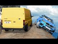 Cars vs Cliff Roads – BeamNG.Drive
