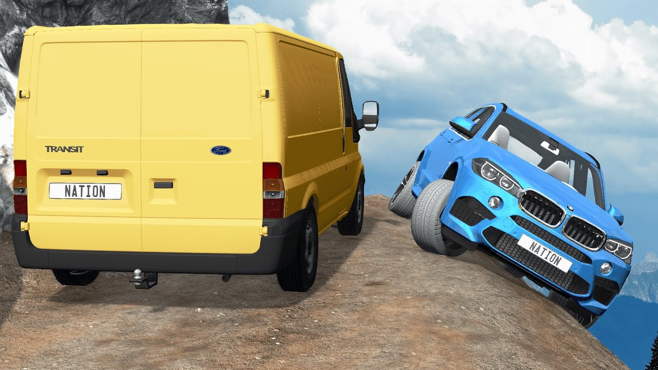 Cars vs Cliff Roads – BeamNG.Drive