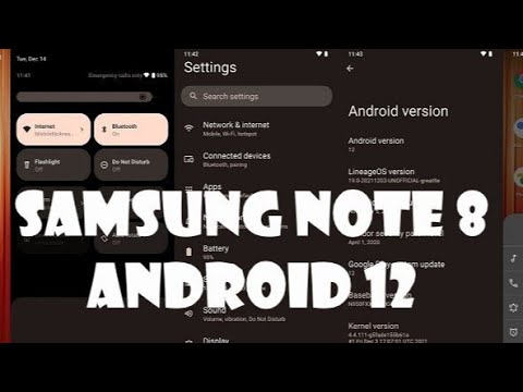 NOTE 8 Android 12 - HOW TO UPDATE SAMSUNG NOTE 8 TO ANDROID 12 WITH LINEAGEOS 19