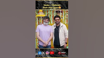 Venky - Trivikram Back after years🤩 #venkatesh #trivikram #telugumovieupdate #tfiupdates #tfibanisa