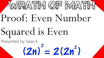 Proof: Even Number Squared is Even