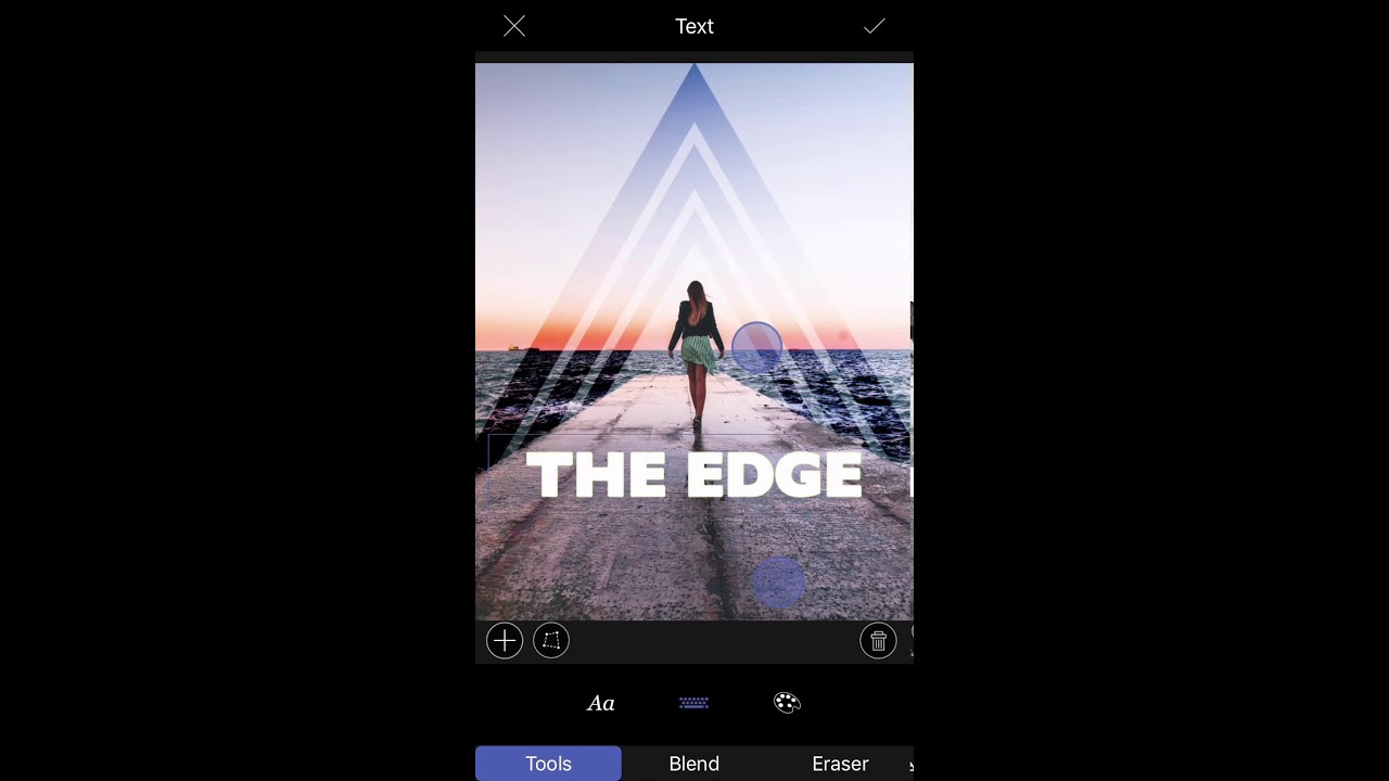 How to Mix multiple shape layers with Text using LightX on iPhone
