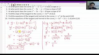 Tangent and Normal Lines, Slope of Curves Application of Derivatives | Diff. Calculus | Engr. Yu Jei