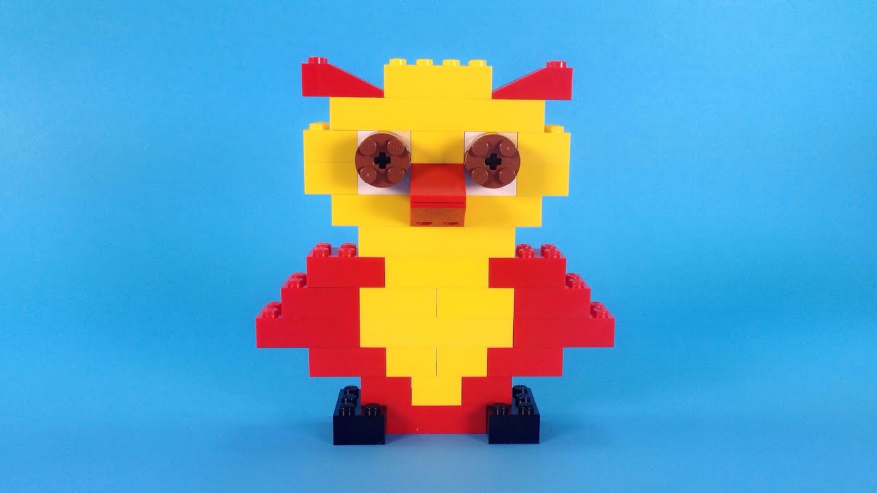 How To Make Lego OWL - 10664 Lego Bricks and More Creative Tower Tutorial YouTube