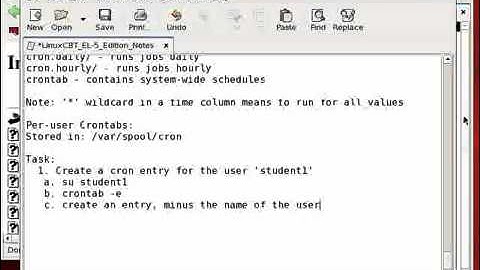 Redhat Enterprise linux 5 Cron Part2   YouTube