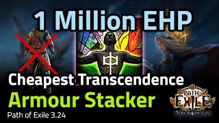1 Million EHP  Budget Molten Strike Transcendence Armour Stacker Build Guide!  Path of Exile 3.24