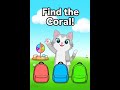 Can You Spot the Coral Among These Colorful Backpacks? #FindTheCoral #ColorChallenge #CatAdventures