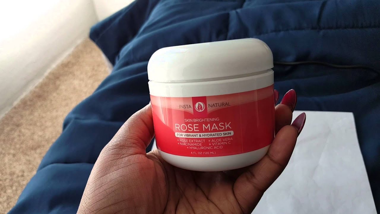 InstaNatural Rose Mask Review YouTube