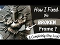 How I Fixed this Broken Art Piece / A New Look to this old Broken Frame
