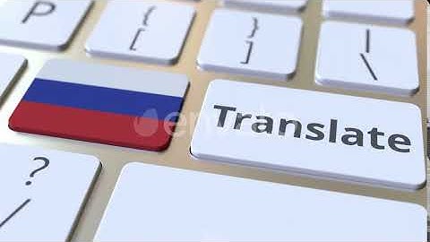 TRANSLATE Text and Flag of Russia on the Buttons | Motion Graphics - Envato elements
