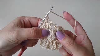 Left Hand/crop top crochet  tutorial in INGLİSH