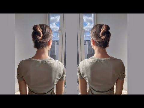 Как собрать волосы без резинки?Прическа с китайской палочкой/How braid the hair without an elastic?