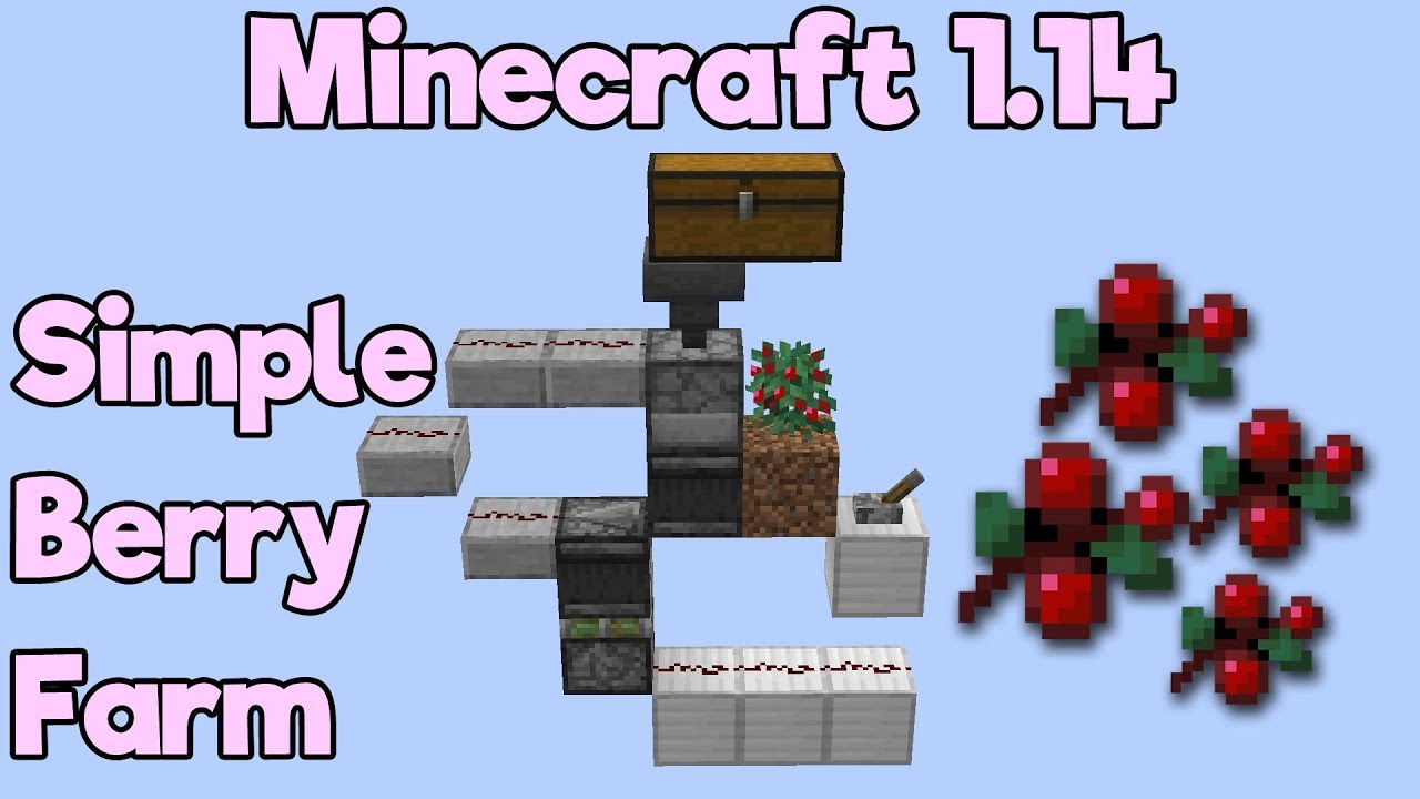 Minecraft 1.14 - Simple Berry Farm (Easy) - YouTube