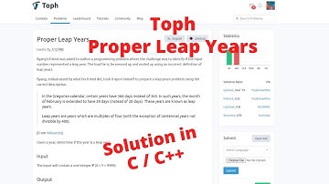 Proper Leap Year || Solution in C/C++ || Toph.co