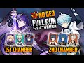 NO GEO!! Raiden Taser &amp; National OG | F2P 4Star Weapon - Spiral Abbys 2.5 Full Run | Genshin Impact