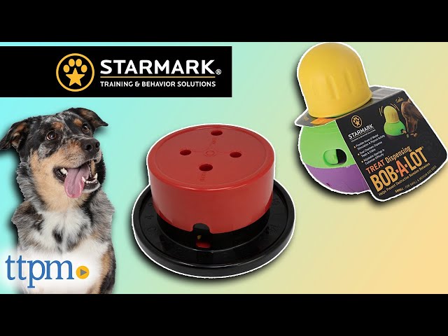 Starmark Treat Dispensing Bob-a-Lot Dog Adjustable Treat Dispensing Toy  Play Fun
