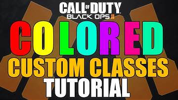 Black Ops 2 Glitches - Black Ops 2 Glitches: Colored Custom Classes Tutorial