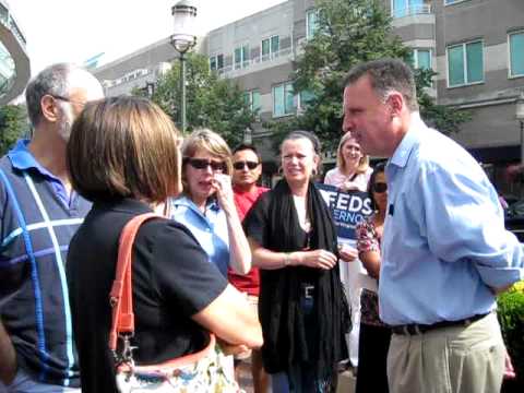 Creigh Deeds Campaigns in Reston Town Center, Rest...