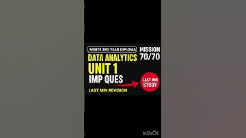 Data Analytics-315326- Unit 1 Exam Question #kscheme #msbte #dataanalytics #diploma #kscheme #exam