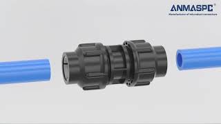 Straight direct buried microduct Connectors for hdpe blank microduct