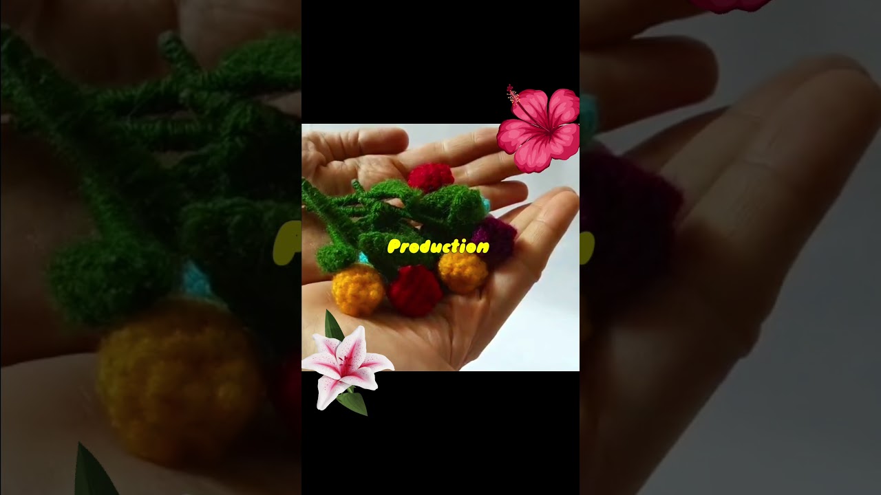 Watch Yarn Turn Into Something Beautiful 💖 #anjora #crochet #flowerpot