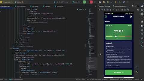 BMI Calculator App | Flutter Mobile Development Project