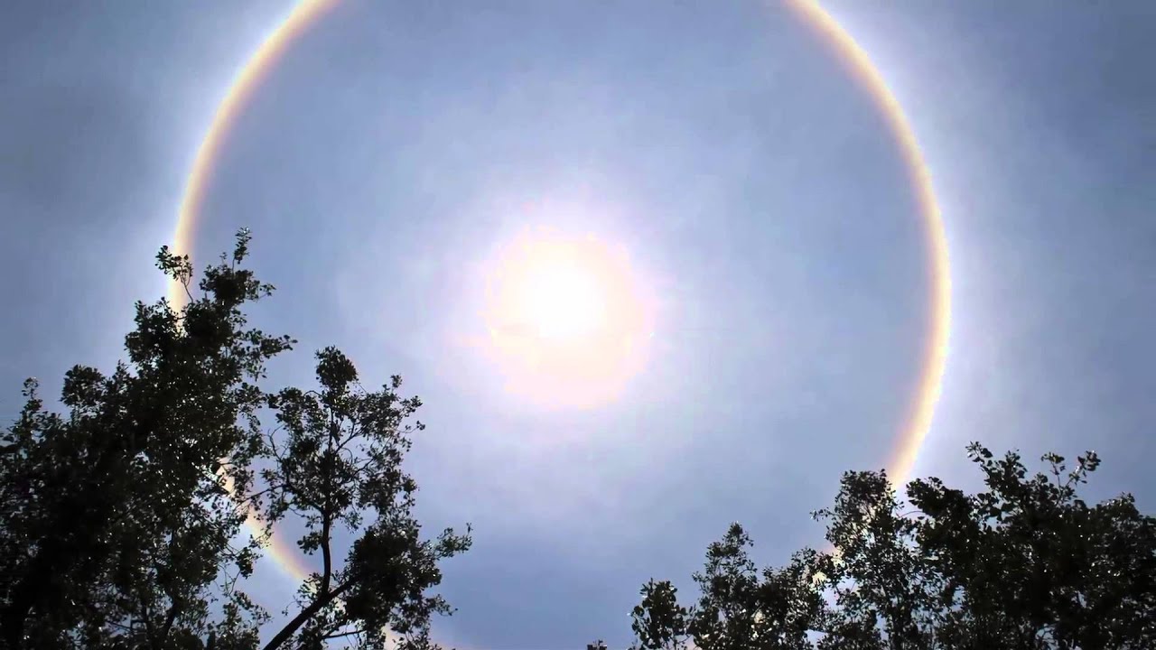 Weather phenomenon identified as 'Sun Halo' in Kansas skies