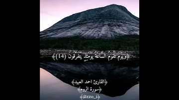 مقطع من سورة الروم بصوت احمد العبيد 🌿💡