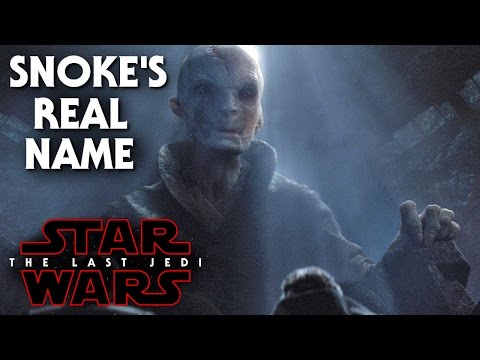 Star Wars The Last Jedi Snoke&#039;s Real Name Leaked! His Identity Revealed (SPOILERS)