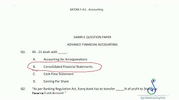 IDOL Sample questions paper solution | Finalcial Accounting | M.com 1| Mumbai university